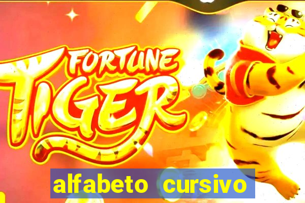 alfabeto cursivo para treinar caligrafia